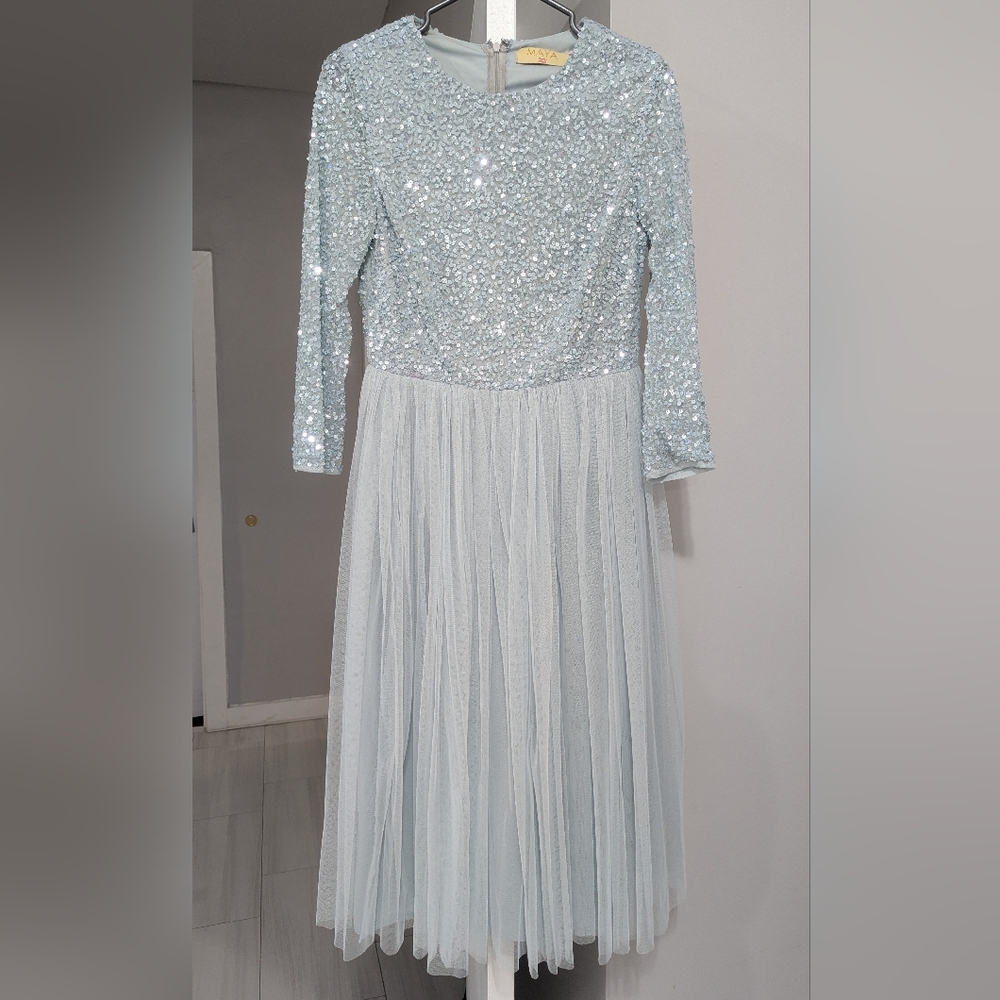 Sparkling Sequin Long Sleeve Dress